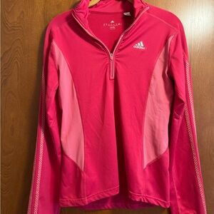 Adidas Pink Quarter-Zip Top